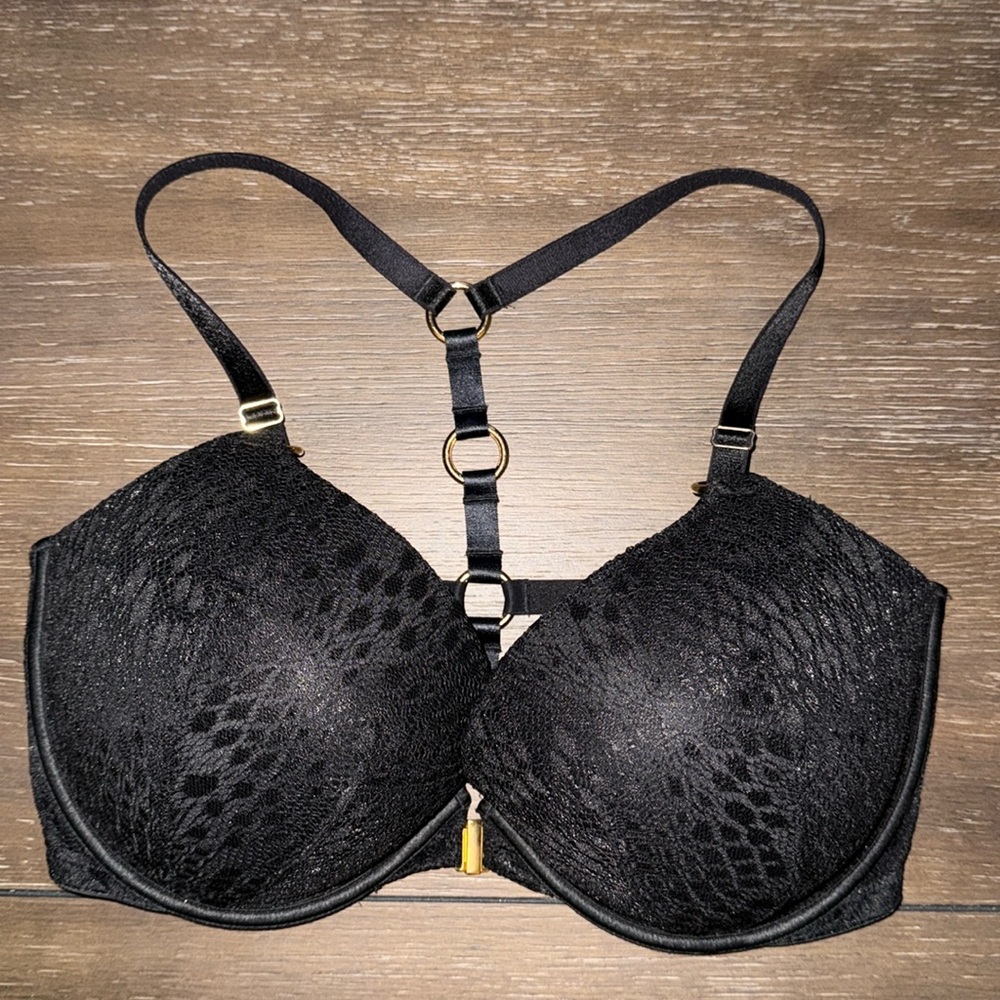 Victoria Secret Very Sexy Push Up Size 36DDD Black Underwire